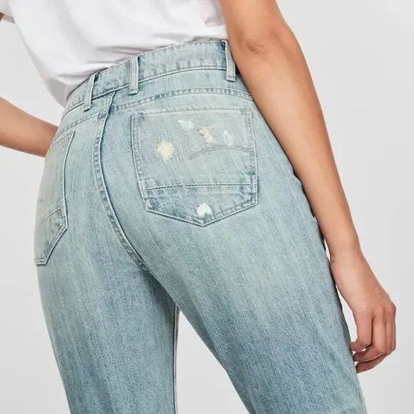 G-Star Raw Motac Deconstructed 3D High Rise Skinny Jean Light Wash Distressed 30 - Picture 3 of 16